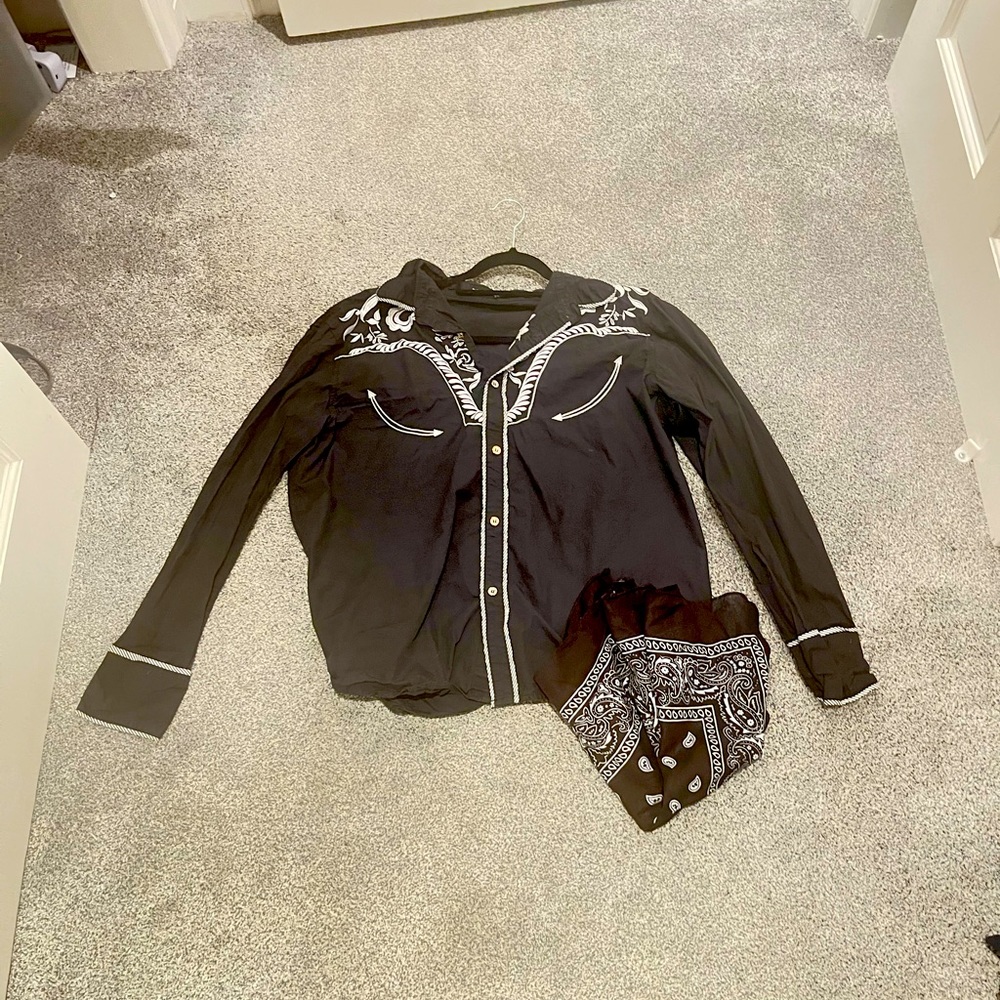 Black cowboy costume